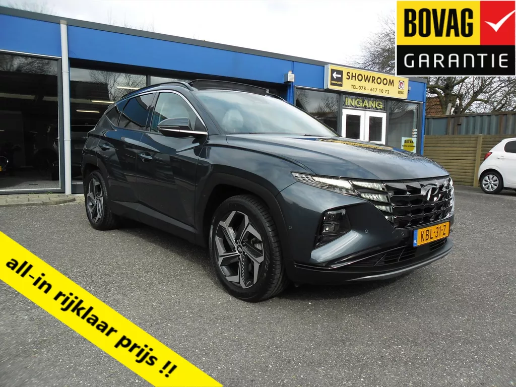 Hyundai Tucson 1.6 T-GDi PHEV Automaat Premium Sky Plus 4 WD Nav Leder Schuifdak Trekhaak Winterpack 19"Lmv 360 Camera Rijklaarprijs