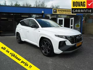 Hyundai Tucson 1.6 T-GDi PHEV AWD Automaat N-Line Sky Nav Leder/Alcantara Schuifdak-Panodak "19 Lmv Camera Rijklaarprijs