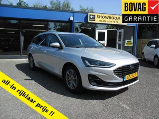 Ford Focus Wagon 1.0 EcoBoost Hybrid 155Pk Automaat Titanium Nav Groot Ecc Lmv Privacyglas Pdc Rijklaarprijs