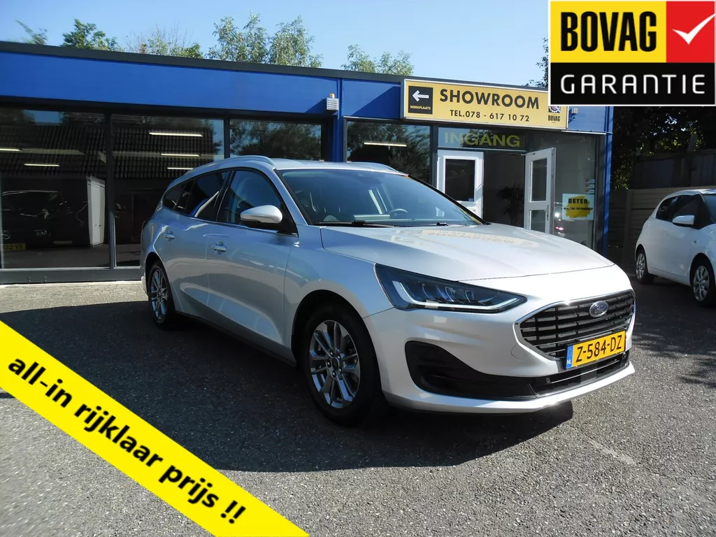 Ford Focus Wagon 1.0 EcoBoost Hybrid 125pk Titanium Nav Ecc Lmv Privacyglas Pdc Rijklaarprijs