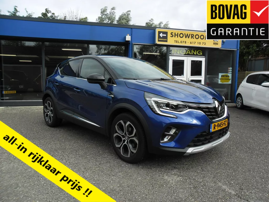 Renault Captur 1.3 TCE HYBRID 140 INTENS NAV ECC 18"LMV 1/2 LEDER CAMERA PDC LED RIJKLAARPRIJS