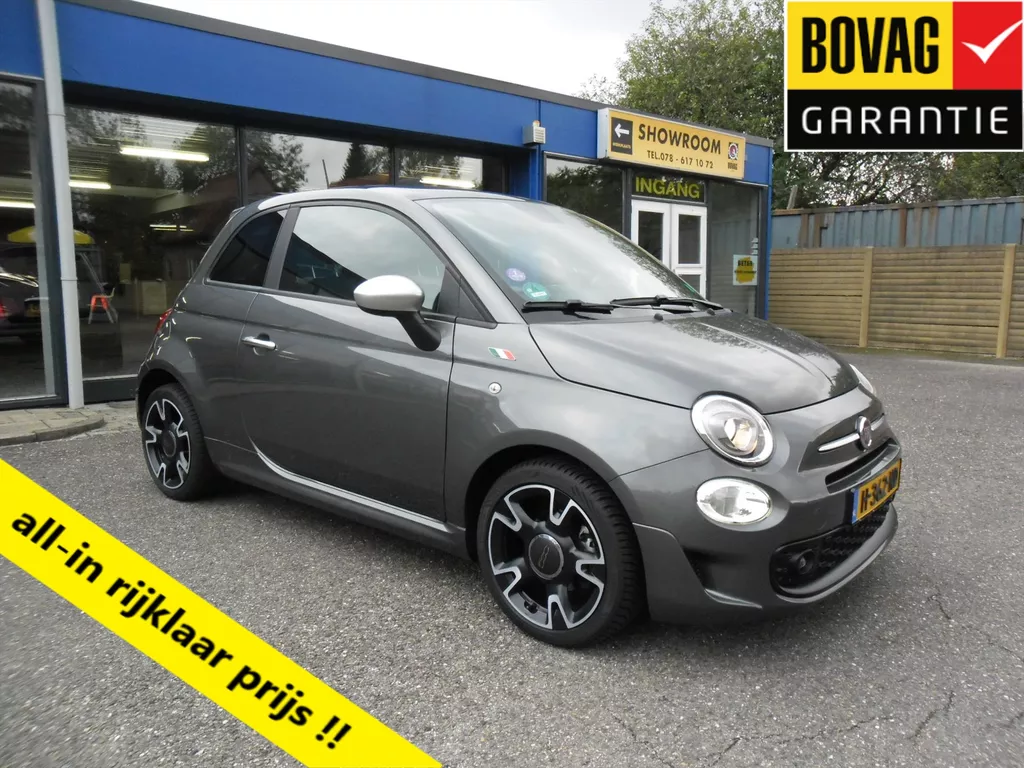 Fiat 500  T 85PK ROCKSTAR NAV ECC 1/2 LEDER PANORAMADAK 16"LMV PDC 45042 KM RIJKLAARPRIJS